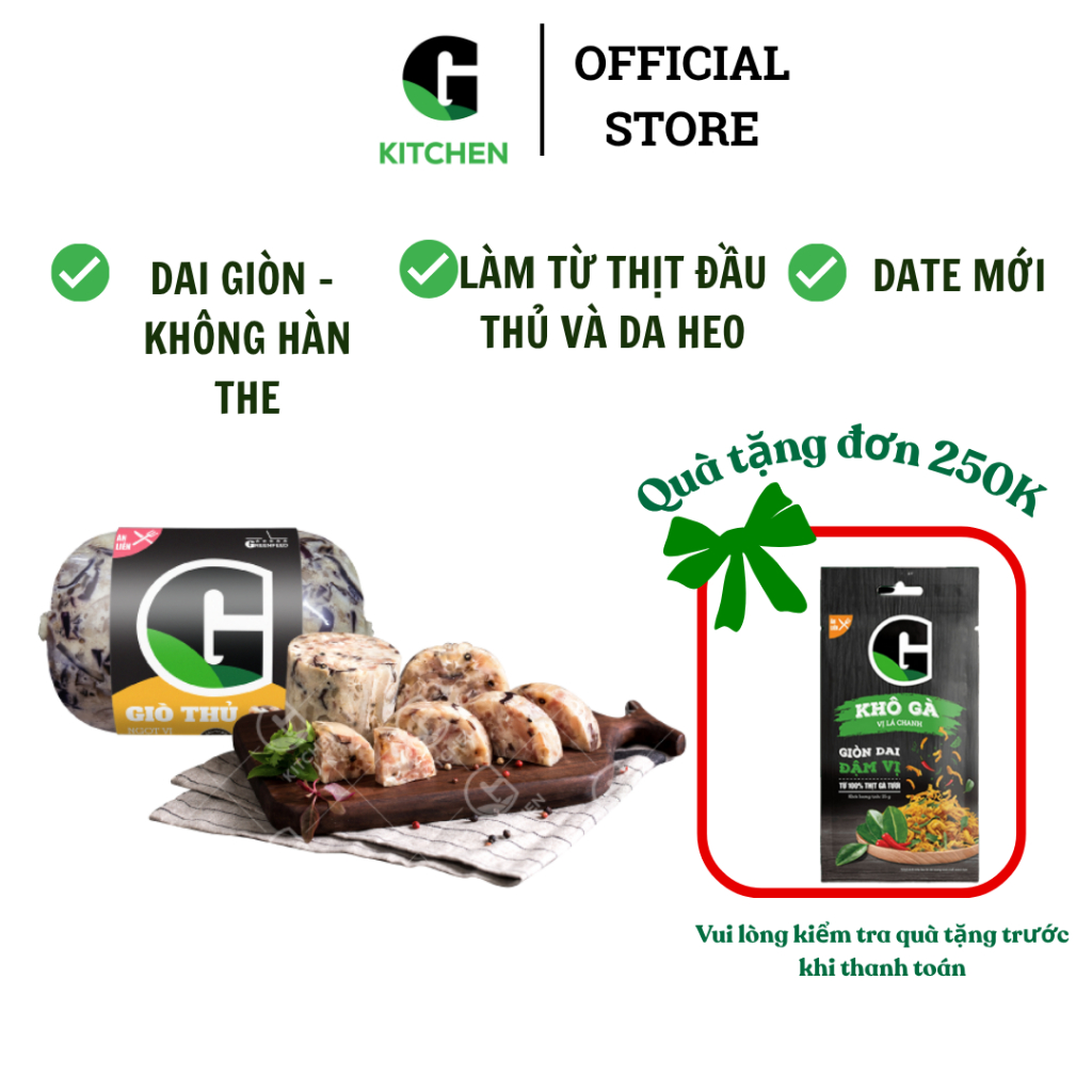Giò Thủ G Kitchen 475g [Giao HCM]