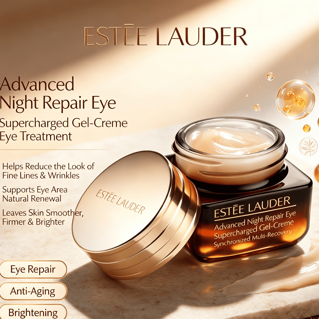 Kem mắt Estee Iauder 15mlANR Eye Supercharged Ge-Creme dưỡng ẩm giảm quầng thâm 5ml