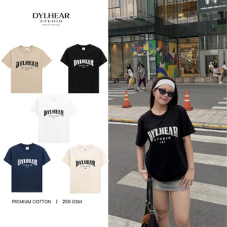 Áo Thun Local Brand DYLHEAR In Logo Vintage 100% Cotton 250gsm Cổ Tròn A02