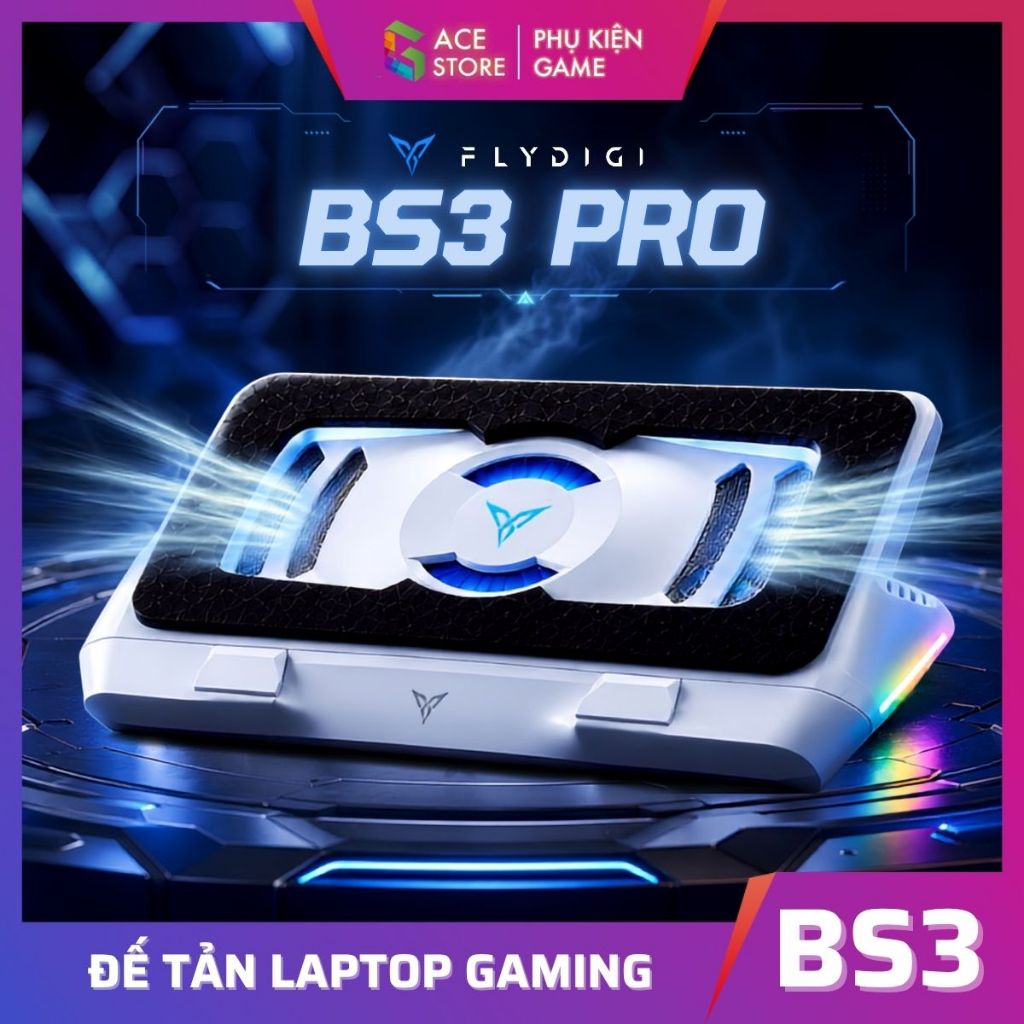 Flydigi BS2 / BS2 Pro / BS3 / BS3 Pro | Quạt Tản Nhiệt Laptop Gaming Áp Suất Gió | BigBuy360 - bigbuy360.vn