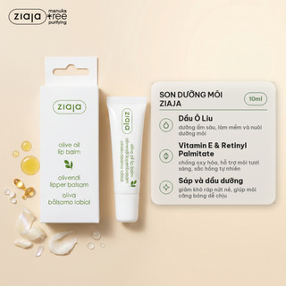Son Dưỡng Môi Ziaja Olive Oil Lip Balm 10ml – Dưỡng Ẩm, Ngừa Nứt Nẻ, Môi Hồng Tự Nhiên