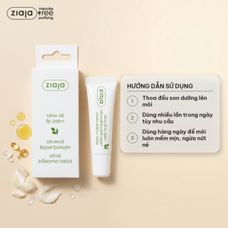 Son Dưỡng Môi Ziaja Olive Oil Lip Balm 10ml – Dưỡng Ẩm, Ngừa Nứt Nẻ, Môi Hồng Tự Nhiên