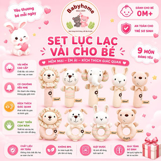 Đồ chơi lục lạc thú nhồi bông Gbee chính hãng, lục lạc cầm tay cao cấp giúp bé phát triển giác quan