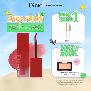 Son Kem Lì Mịn Mướt Bền Màu, Mỏng Nhẹ Tự Nhiên Dinto Blurring Lip Veil