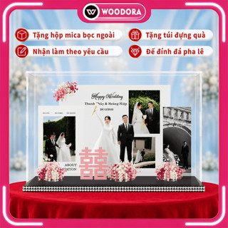 In Hình Đám Cưới, Sinh Nhật Theo Yêu Cầu - Standee 3D Đám cưới, Mô Hình Mica Lắp Ghép