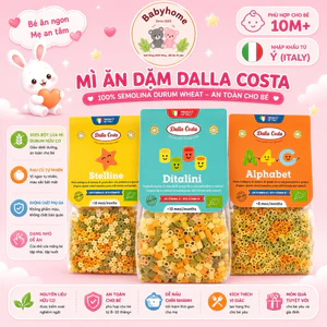 Nui Rau Củ Hữu Cơ Ăn Dặm Cho Bé ORGANIC LIFE Dalla Costa 200g Dòng Baby Pasta