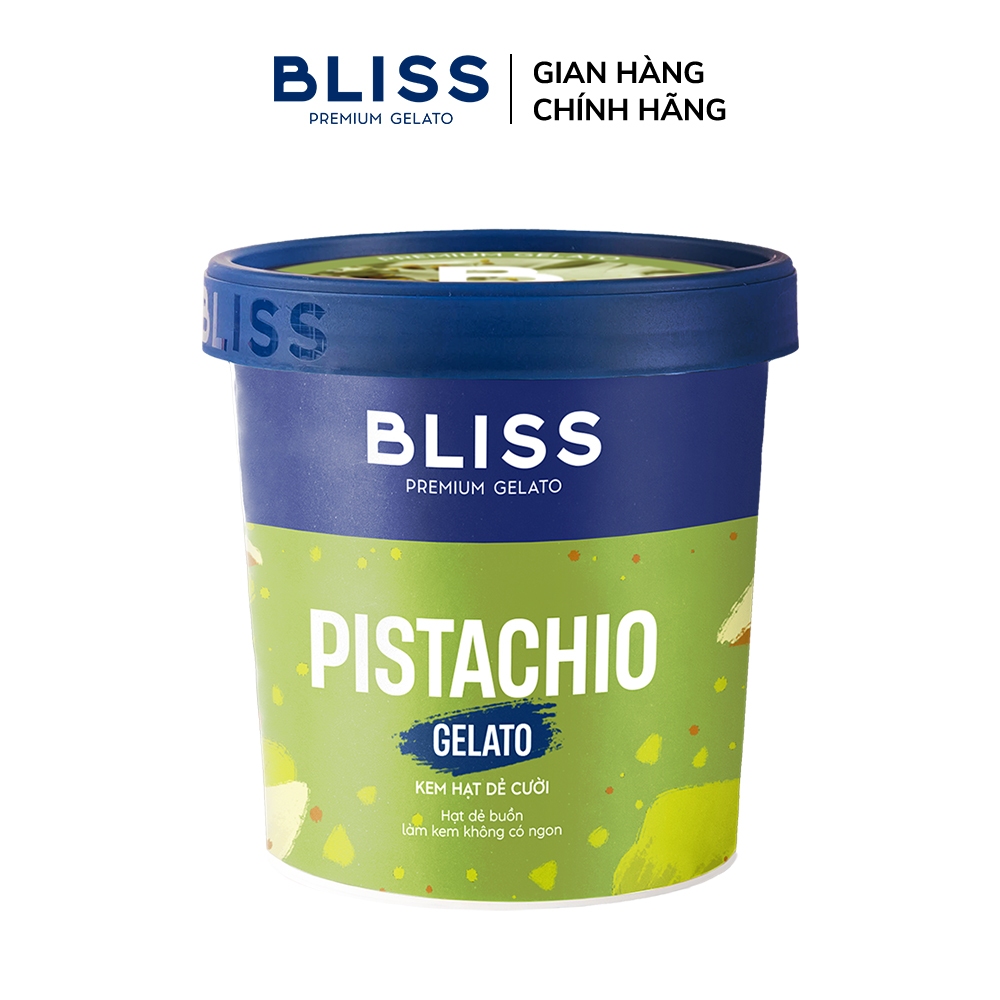 [Hỏa tốc HN/HCM] Kem BLISS vị Hạt Dẻ Cười (Pistachio Gelato) hộp 473ml
