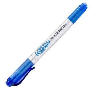 Sỉ 10 Bút Lông Dầu xanh 2 Đầu Thiên Long PM-04. Ngòi 0.4mm và 1mm, Bám dính tốt trên nhiều bề mặt