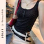 Áo Hai Dây Bản To Len Tăm Họa Tiết Chấm Bi Có Sẵn Đệm Ngực JOLIE Kiểu Dáng Thể Thao Năng Động