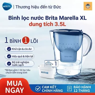 [BRITA] Bình lọc nước Marella XL dung tích 3.5L kèm sẵn 01 lõi lọc