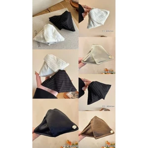 Kẹp Càng Cua Tam Giác Bọc Vải Kiểu Pháp Sang Trọng Cho Nữ