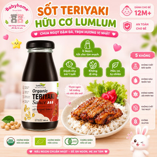 Sốt TERIYAKI hữu cơ Lumlum - Dùng cho bé  từ 12m+