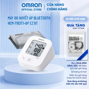 Máy Đo Huyết Áp Bluetooth OMRON EZ BT HEM-7183T1-AP - Không kèm Adapter - Bảo hành 5 năm