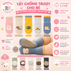 TẤT /VỚ CHỐNG TRƯỢT HOẠ TIẾT HÀN BABYHOME