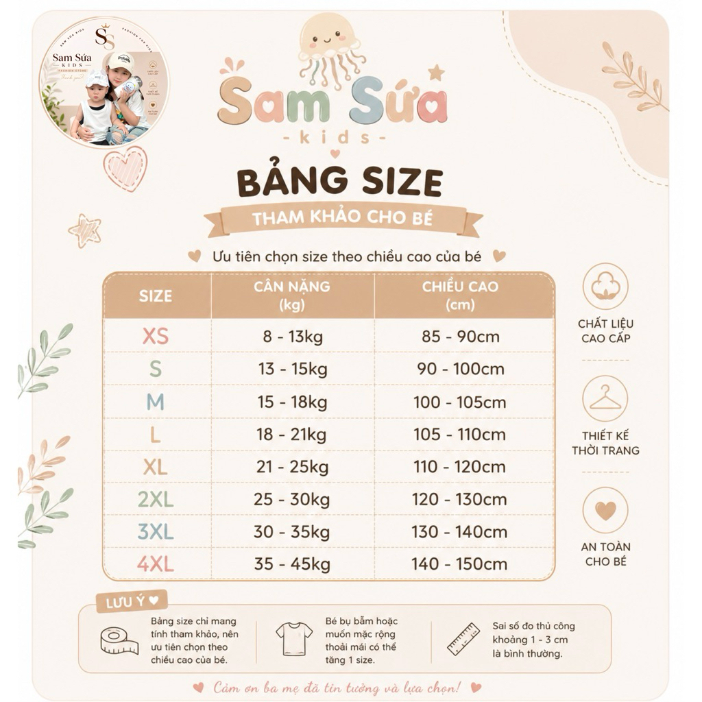 {8-45KG}✨ ÁO SƠ MI SỌC KẺ CHO BÉ – Chất Đũi Nhăn Mềm Mát, Thấm Hút Mồ Hôi, Phong Cách Basic | Sam Sứa Kids