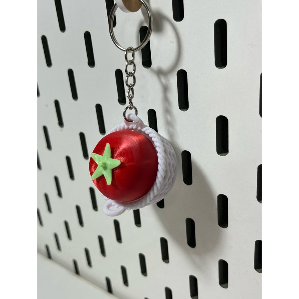 🍅 Móc Khóa Giỏ Cà Chua Click 3D – 2 Phiên Bản