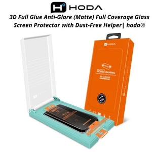 Kính Cường Lực Hoda 3D Nhám Matte AG Viền Đen Siêu Mỏng Không Lẹm Màn Chống Vân Tay Cho iPhone 17/16 ProMax