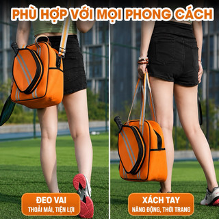 Túi Đựng Đồ Thể Thao Vợt Pickleball có ngăn lớn Nam Nữ Chống Sốc Balo Đựng Vợt Pickelball