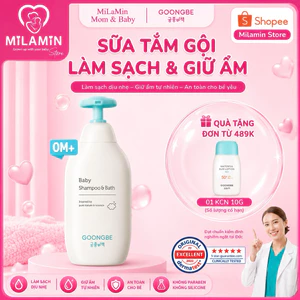 Sữa Tắm Gội Toàn Thân Cho Bé GOONGBE Pri-mmune Shampoo & Bath 350ml Dịu Nhẹ, An Toàn Cho Bé Sơ Sinh