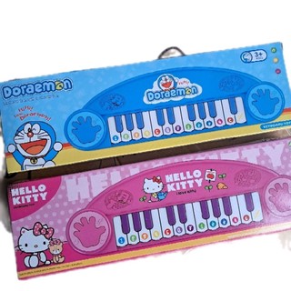 Đàn Piano Trẻ Em Hello Kitty Màu Hồng & Doraemon xanh Với Các Nút Nhạc Màu Sắc Sống Động (Tặng kèm pin)