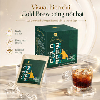 Cà Phê Cold Brew Ủ Lạnh Blend HANCOFFEE Hương Trái Cây Chocolate 10 Gói Cà Phê Túi Nhúng Tiện Lợi
