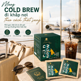 Cà Phê Cold Brew Ủ Lạnh Blend HANCOFFEE Hương Trái Cây Chocolate 10 Gói Cà Phê Túi Nhúng Tiện Lợi