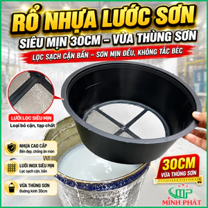 Rỗ Nhựa Lược Sơn Siêu Mịn 30cm Vừa Thùng Sơn Minh Phát