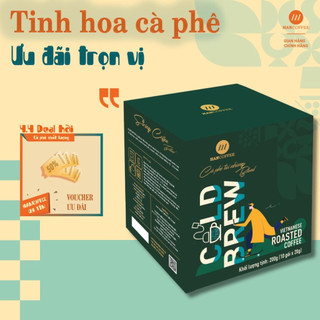 Cà Phê Ủ Lạnh HANCOFFEE 80% Robusta + 20% Arabica Dòng Cold Brew Blend Decaf Vị Đắng Nhẹ, Dễ Uống