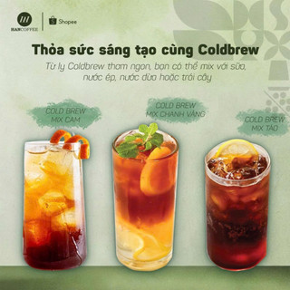 Cà Phê Ủ Lạnh HANCOFFEE 80% Robusta + 20% Arabica Dòng Cold Brew Blend Decaf Vị Đắng Nhẹ, Dễ Uống
