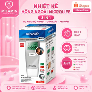 Nhiệt kế hồng ngoại đo trán Microlife FR1MF1 đo cho kết quả 1s