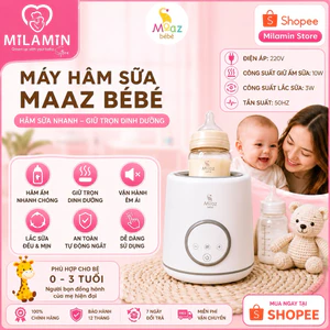 Máy lắc bình sữa và giữ ấm sữa thông minh MB-079 Moazbebe - Trắng - 10W