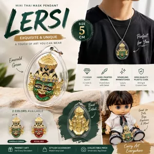 Mặt Dây Chuyền Quà tặng phụ kiện Lersi Thailand kích thước 5cm kèm khung bảo vệ bền đẹp và chắc chắn