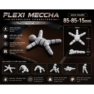 FLEXI MECCHA CHAMELEON CHARACTERS – ĐỒ CHƠI GIẢM STRESS DECOR BÀN LÀM VIỆC-Meccha Chameleon Khớp Động