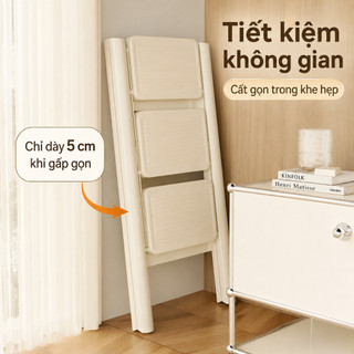 Thang Chữ A Gấp Gọn 2 - 3 - 4 - 5 Bậc Tiện Lợi Thang Ghế Thép Carbon Dày Cứng Cáp Tải 300kg