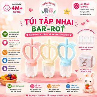 Túi nhai ăn dặm chống hóc Barrot kiêm gặm nướu cho bé