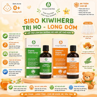 Siro Ho Đẩy Đờm Kiwiherb Children's Organic Chest Syrup 100ML