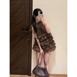 •𝙆𝙞𝙣𝙜𝙨𝙝𝙤𝙥𝙗𝙚𝙖𝙪𝙩𝙮•Set Voan Tầng Cổ Yếm Phối Ren Nơ L1