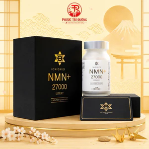 Viên uống Nichiei NMN+ 27000 Luxury Nhật Bản 90 viên - Viên uống hỗ trợ chăm sóc da và ngăn ngừa lão hóa