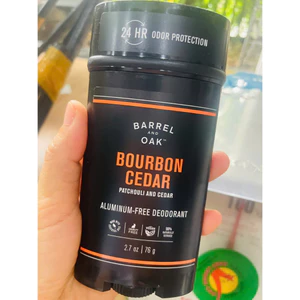 Lăn khử mùi Barrel & Oak,dành cho nam giới với tinh dầu hoắc hương và tuyết tùng 76g