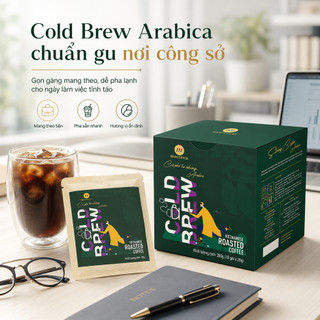 Cà Phê ColdBrew Túi Lọc 100% Arabica Cầu Đất HANCOFFEE Rang Xay Nguyên Chất Ủ Lạnh Tiện Lợi 1 Bước