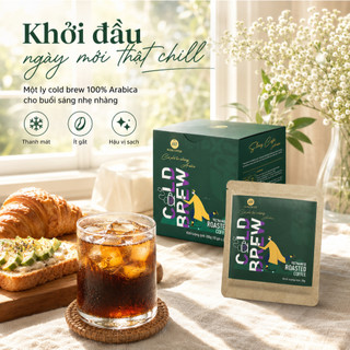 Cà Phê ColdBrew Túi Lọc 100% Arabica Cầu Đất HANCOFFEE Rang Xay Nguyên Chất Ủ Lạnh Tiện Lợi 1 Bước