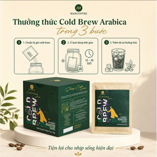 Cà Phê ColdBrew Túi Lọc 100% Arabica Cầu Đất HANCOFFEE Rang Xay Nguyên Chất Ủ Lạnh Tiện Lợi 1 Bước