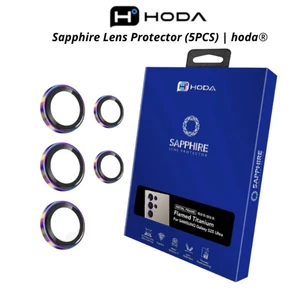 Kính Cường Lực Camera Hoda Sapphire Cho Samsung S23/S24/S25/S26 Ultra - Viền Nhôm CNC, Chứng Nhận GIA
