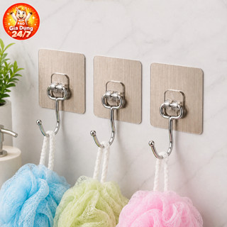 Combo 10-50 Móc Dán Tường Inox 304 Không Khoan Chịu Lực 5kg - Móc Treo Tường Chống Gỉ Chống Nước