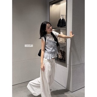 𝐄𝐲𝐞𝐥𝐞𝐭 𝐓𝐨𝐩 - Áo kiểu nữ, Áo 2 dây cổ V phối ren nơ nhien.official NAS00065