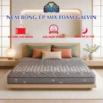 NỆM KIM CƯƠNG - Nệm bông ép mix foam GALVIN bảo hành 10 năm, nâng đỡ, thoáng mát, kháng khuẩn, chống nấm mốc — ảnh 1
