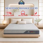 NỆM KIM CƯƠNG - Nệm Foam massage trà xanh vải lạnh LUCID Green Tea Cool, cân bằng nhiệt 4 mùa, kháng khuẩn, nâng đỡ — ảnh 1