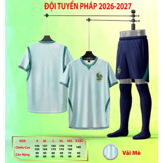 Bộ Quần Áo Bóng Đá Người Lớn – Đội Tuyển Pháp ( Vải Mè )