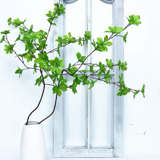Cành Thạch Nam Giả 90cm Lá Vải Lõi Thép Uốn Dẻo Decor Nhà Cửa Quán Cafe