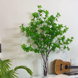 Cành Thạch Nam Giả 90cm Lá Vải Lõi Thép Uốn Dẻo Decor Nhà Cửa Quán Cafe